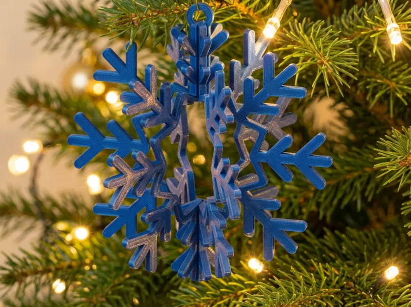 Móc Trang Trí Cây Thông Noel 3D Từ Bản Phẳng - Image 2