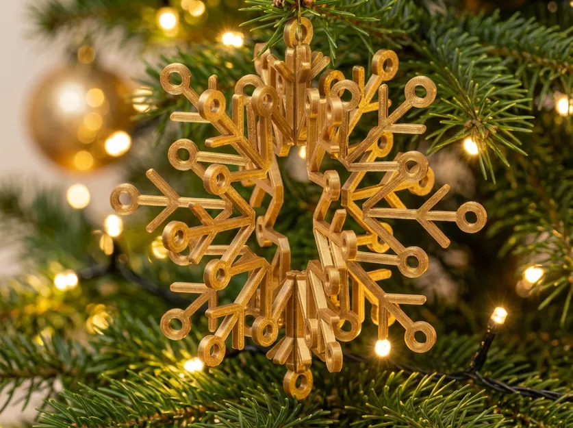 Móc Trang Trí Cây Thông Noel 3D Từ Bản Phẳng - Image 3