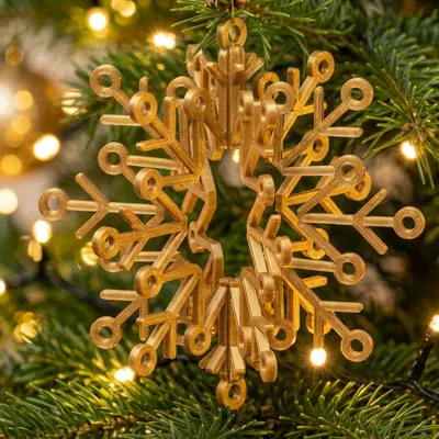 Móc Trang Trí Cây Thông Noel 3D Từ Bản Phẳng