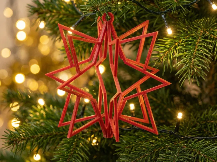 Móc Trang Trí Cây Thông Noel 3D Từ Bản Phẳng - Image 5