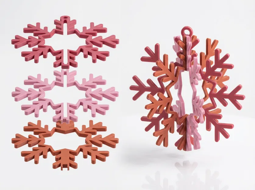 Móc Trang Trí Cây Thông Noel 3D Từ Bản Phẳng - Image 6