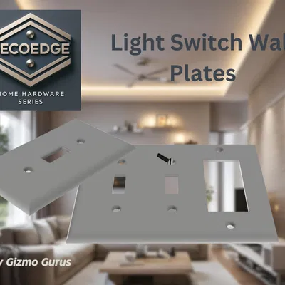 DecoEdge: Nắp Ốp Tường Công Tắc Đèn – Loại 1, 2 và 3 Công Tắc