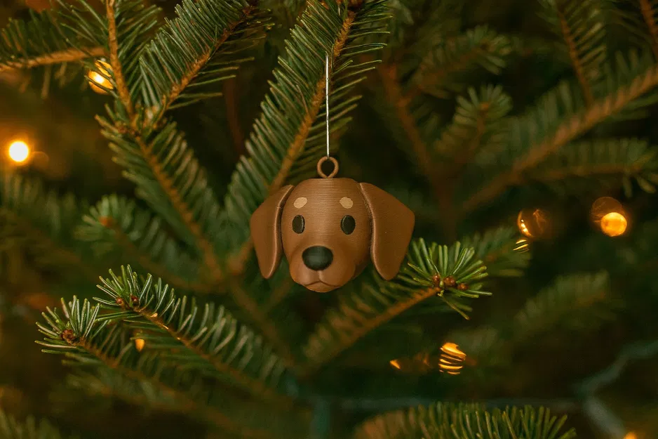 Móc Trang Trí Giáng Sinh Chó Dachshund - Image 1