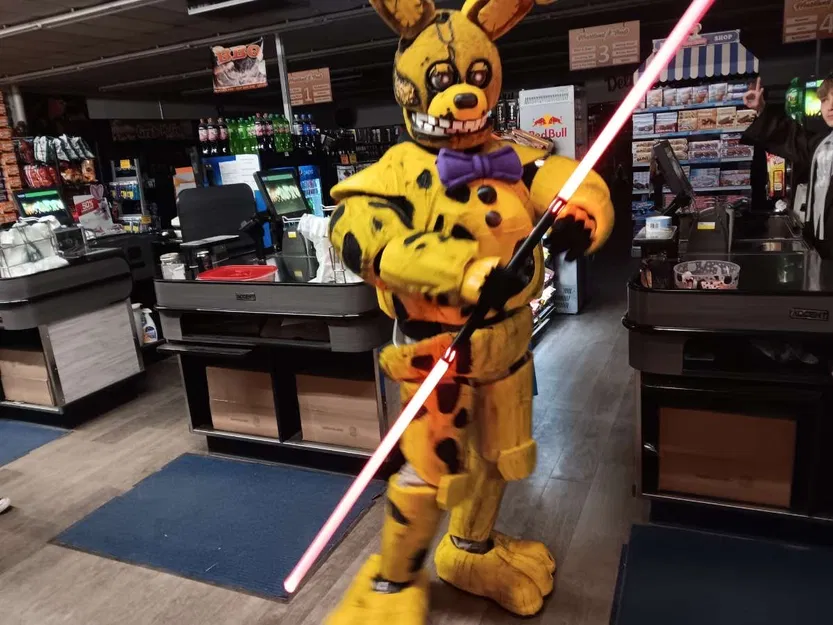 Đầu Thỏ Vàng FNAF Cosplay - Sơ Đồ Trong File - Image 2