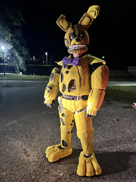 Đầu Thỏ Vàng FNAF Cosplay - Sơ Đồ Trong File - Image 4