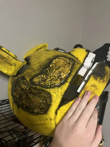 Đầu Thỏ Vàng FNAF Cosplay - Sơ Đồ Trong File - Image 10