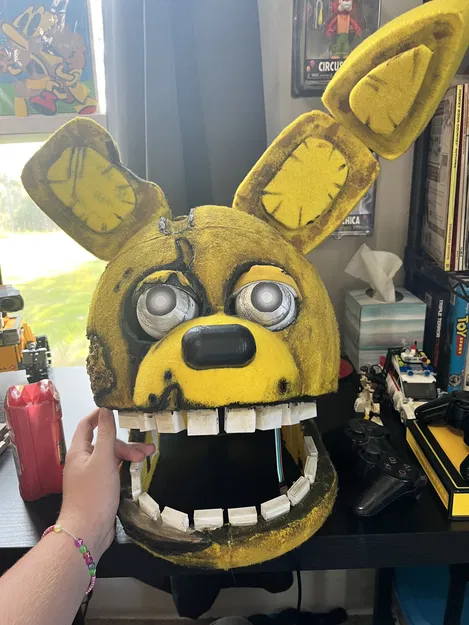 Đầu Thỏ Vàng FNAF Cosplay - Sơ Đồ Trong File - Image 12