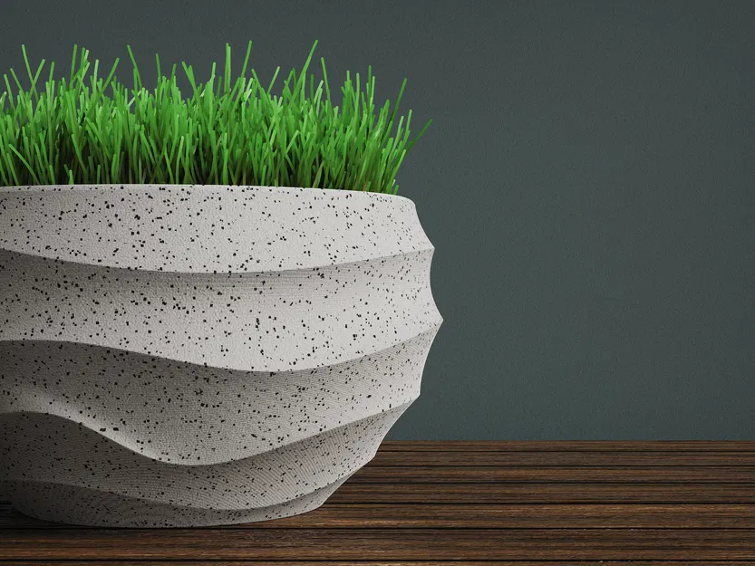 Chậu Cây Hình Bát Gợn Sóng - Image 1