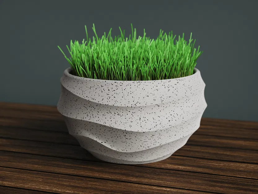 Chậu Cây Hình Bát Gợn Sóng - Image 2