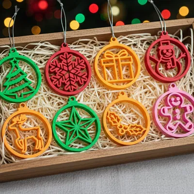 Đồ Trang Trí Giáng Sinh – Bộ 8 Món (STL)