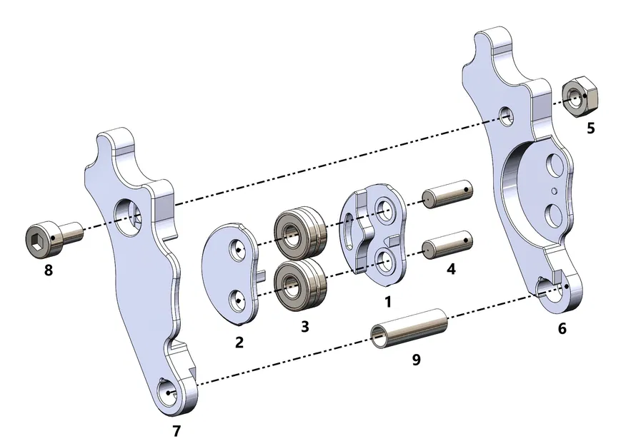 MK4S Bogie Idler & Main Plate - Image 2