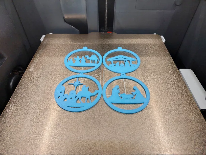 Bộ 11 Móc Treo Trang Trí Giáng Sinh Cảnh Chúa Giáng Sinh Phát Sáng Trong Đêm - Image 3