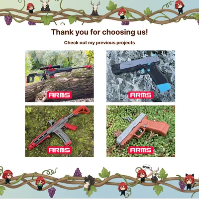 DVE-10M - Dự án Súng đồ chơi, MIỄN PHÍ chỉnh sửa (Bao gồm STL+STEP)