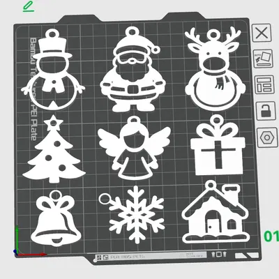 Gói Trang Trí Giáng Sinh – 9 Món Đồ Trang Trí Dễ In 3D