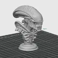 Bust Alien - Mô Hình Đầu Người Ngoài Hành Tinh Trang Trí - Thumbnail 2