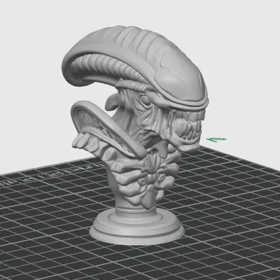 Bust Alien - Mô Hình Đầu Người Ngoài Hành Tinh Trang Trí