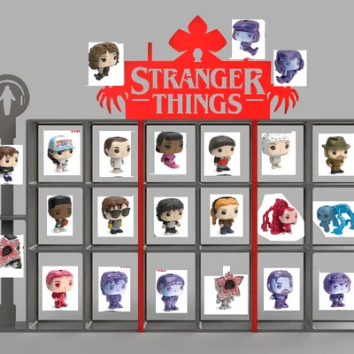 Kệ Trưng Bày Trứng Kinder Joy Stranger Things