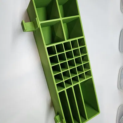 Hộp Đựng Đồ Để Bàn Gridfinity Có Chỗ Cắm Thước Cặp