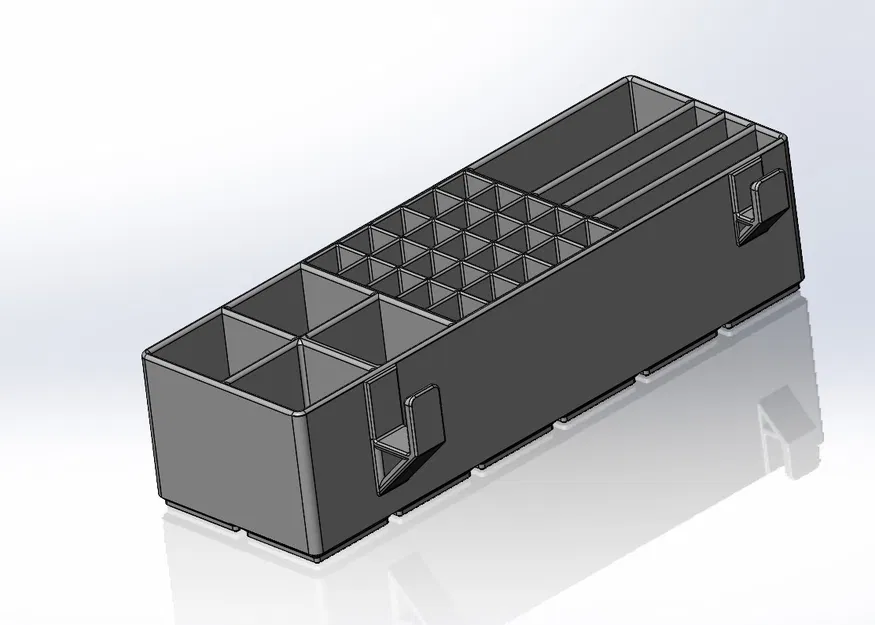 Hộp Đựng Đồ Để Bàn Gridfinity Có Chỗ Cắm Thước Cặp - Image 4