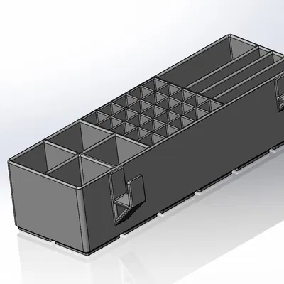Hộp Đựng Đồ Để Bàn Gridfinity Có Chỗ Cắm Thước Cặp