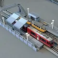 Sân ga đôi N Scale - Đường ray xe lửa - Thumbnail 1