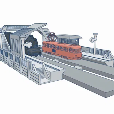 Sân ga đôi N Scale - Đường ray xe lửa