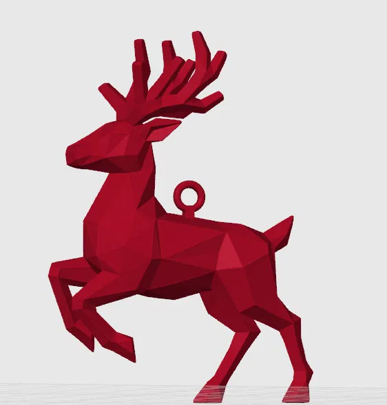 Móc Trang Trí Tuần Lộc Phong Cách Low-Poly - Image 1