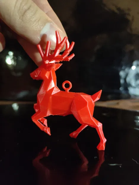 Móc Trang Trí Tuần Lộc Phong Cách Low-Poly - Image 2