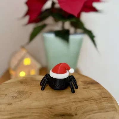 Nhện Giáng Sinh - Không cần in đa sắc