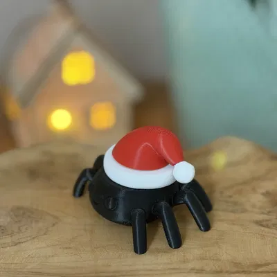 Nhện Giáng Sinh - Không cần in đa sắc