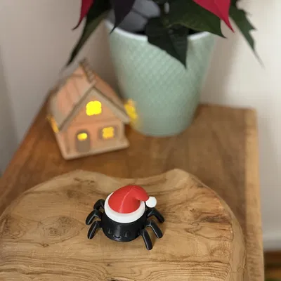 Nhện Giáng Sinh - Không cần in đa sắc