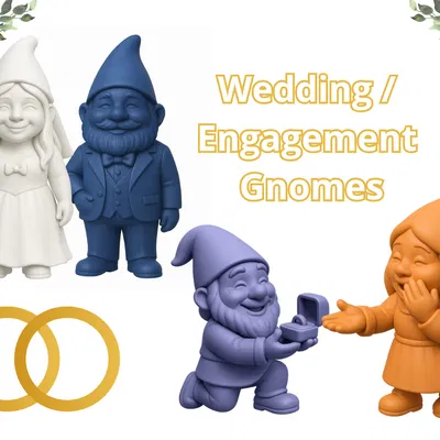 Cặp đôi Chú lùn Đám cưới – Trang trí Vườn Duyên dáng cho Ngày Đặc biệt của Bạn