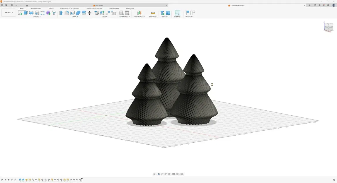 Cây Thông Noel Hiện Đại In Kiểu Spiral Vase - Image 3