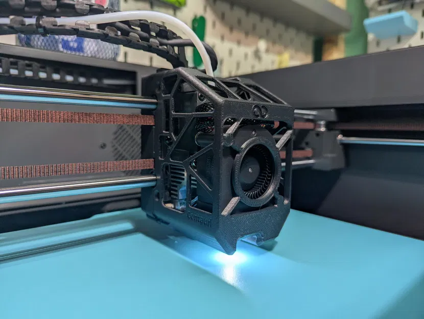 Vỏ Toolhead Carbon Elegoo Centauri Có Đèn LED - Image 1