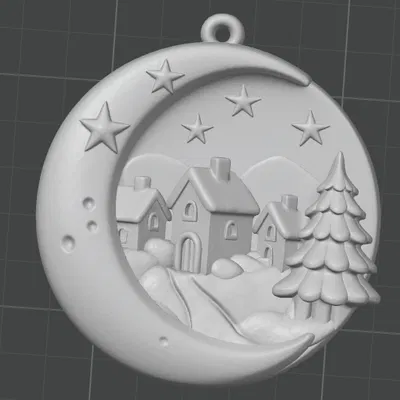 Mô Hình Trang Trí Giáng Sinh Làng Mặt Trăng