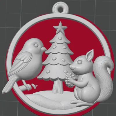 Móc Trang Trí Bạn Rừng (Chim & Sóc)