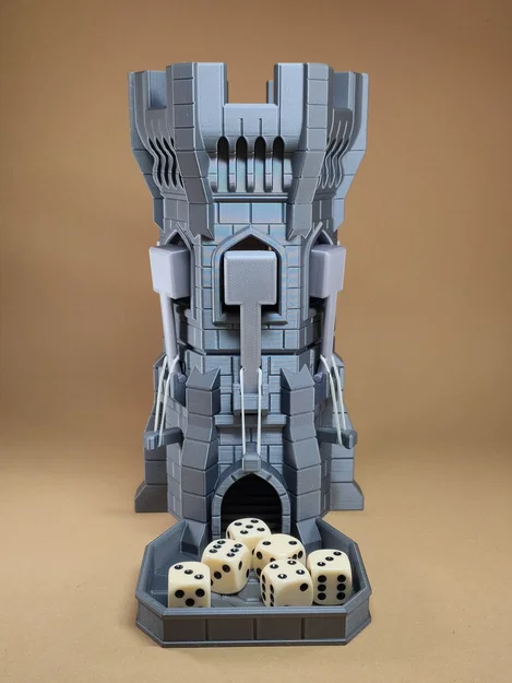 Tháp Đổ Xúc Xắc Kiểu Trung Cổ Có Máy Bắn Đá - Image 5