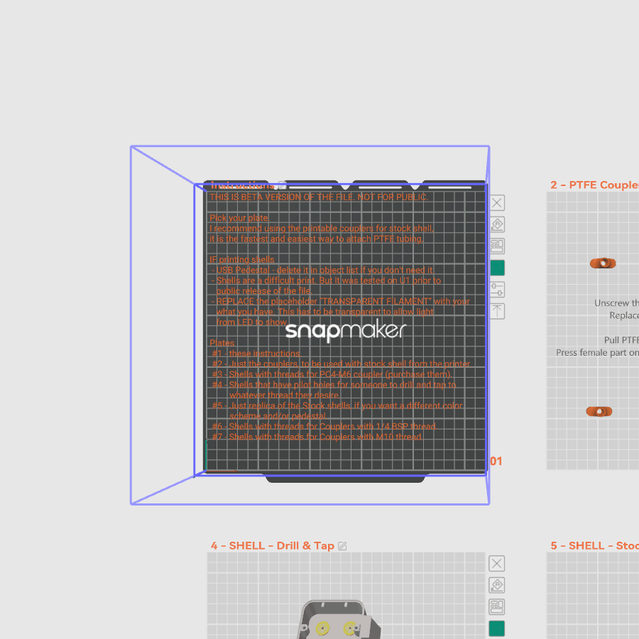 Snapmaker U1 - Ống nối Hộp hút ẩm tới Bộ nạp tự động - Image 3
