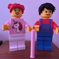 Chỗ để giấy vệ sinh hình Lego Girl - Thumbnail 3