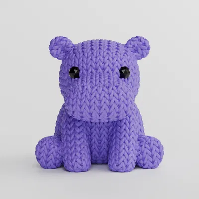 Mô Hình Hà Mã Dệt Kim