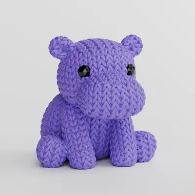 Mô Hình Hà Mã Dệt Kim