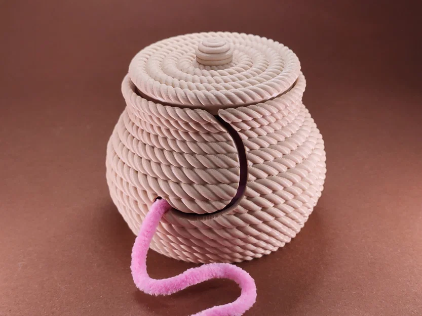 Tô đựng len hình dây thừng - Image 1