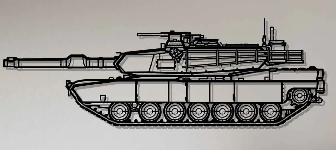 Tranh Tường Xe Tăng M1A2 SEPv3 Abrams - Image 1