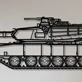 Tranh Tường Xe Tăng M1A2 SEPv3 Abrams - Thumbnail 1