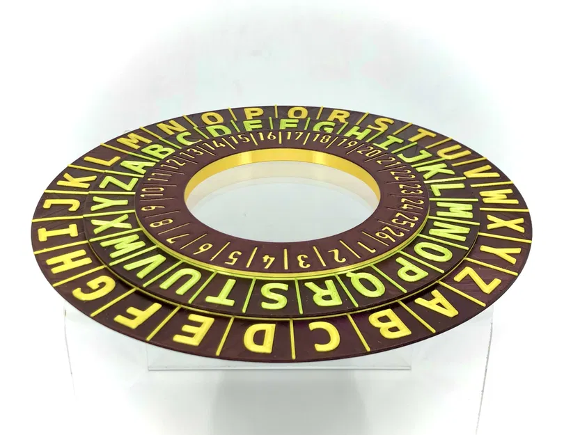 Nhẫn Mã Hóa/Giải Mã Mật Mã Dịch Chuyển - Image 4