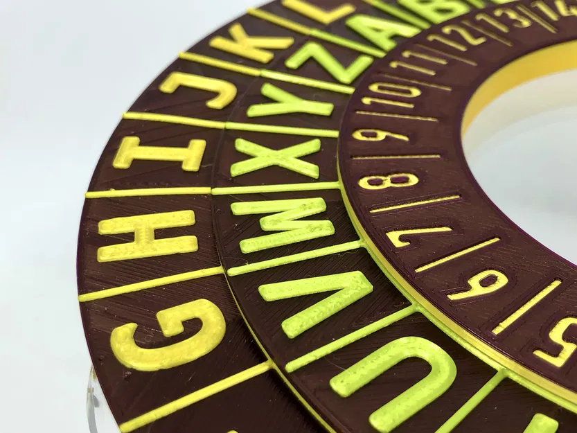 Nhẫn Mã Hóa/Giải Mã Mật Mã Dịch Chuyển - Image 5