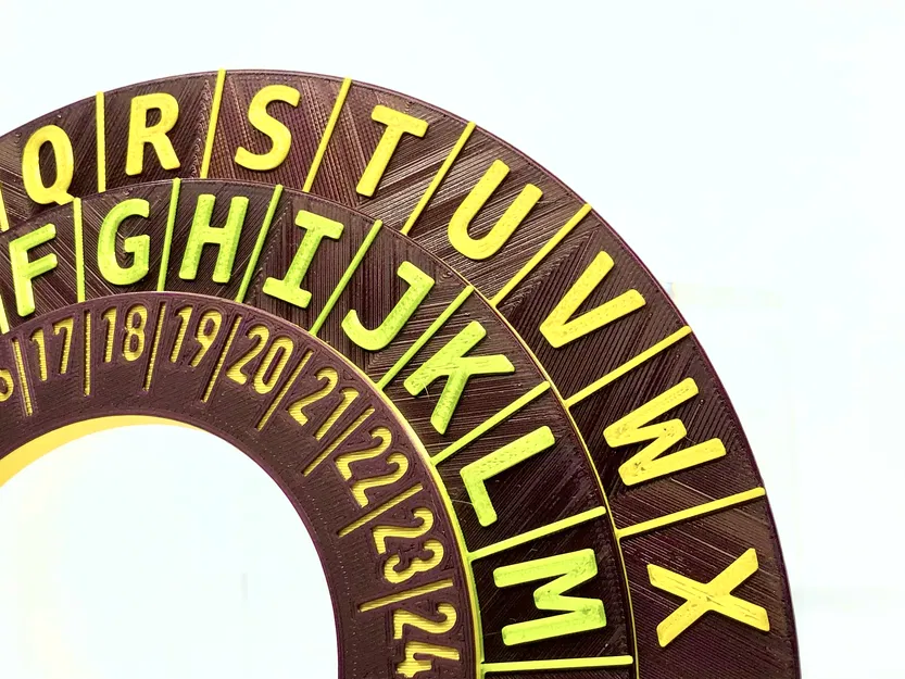 Nhẫn Mã Hóa/Giải Mã Mật Mã Dịch Chuyển - Image 6