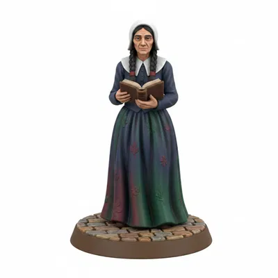 Miniature NPC Nữ Hành Hương In Không Cần Support Cho FDM