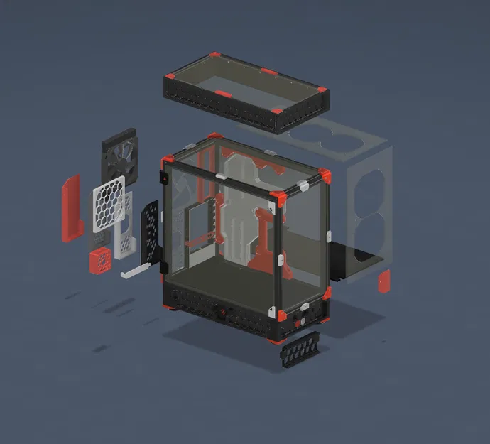 Corvus ATX - Thùng Máy Tính In 3D Phong Cách Voron - Image 2