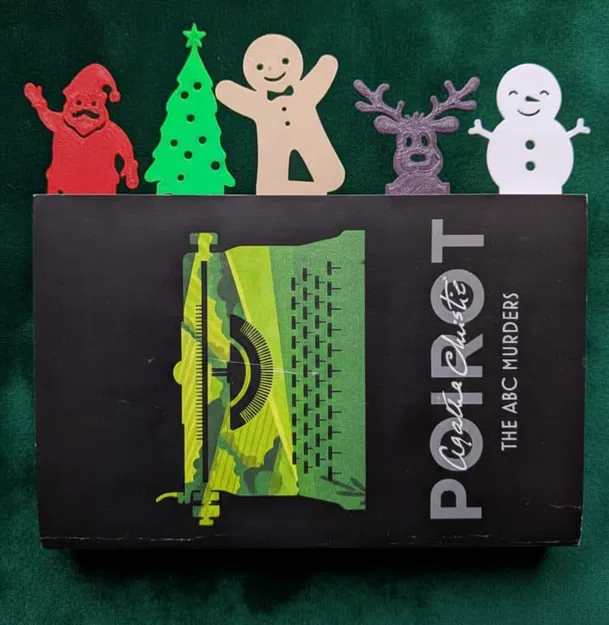 Bookmark Giáng Sinh – Ông Già Noel, Bánh Gừng, Cây Thông, Tuần Lộc & Người Tuyết - Image 2